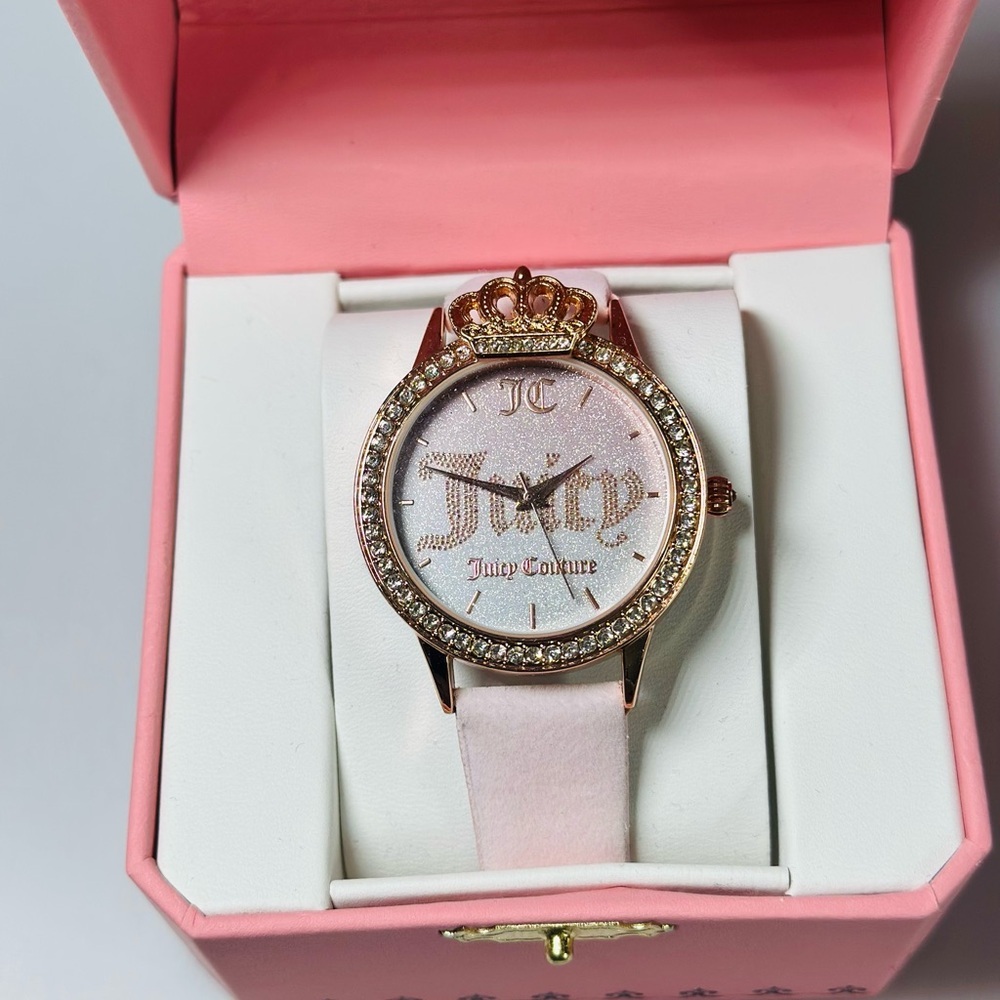 Juicy Couture Pink Blush Watch with Crystal Accents - Picture 3 of 5
